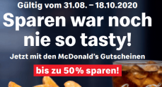Neue Mc Donalds Gutscheine vom 31. August bis zum 18. Oktober 2020 ( mit PDF Downloadlink)