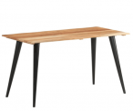 Esstisch mit Live Edges aus massivem Akazienholz(55,1″x23,6″x29,5″) Versand aus NL