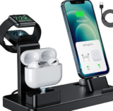 3 in 1 Ladestation für Apple Watch, Ladestation für QC 3.0 18W für 7,99 € (Prime)