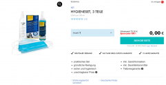 Eis DE: 3-teiliges Hygieneset & 6 Gratisartikel für 0€ (MBW 19,95 €)🍨