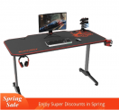 BlitzWolf 55 Zoll Gamingtisch mit Full Desk-Mauspad und Kopfhörerhaken sowie Spielgriff