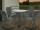 5-teiliges Gartenset Christina ( 4 Stühle + Tisch) für 119,00 € inkl. Versand (statt 225 €)
