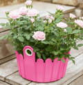5 Stück: Emsa Landhaus Pflanzgefäße Ø 26cm in Pink für 12,90€ inkl. Versand (statt 43€)