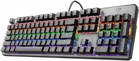 Trust GXT 865 Asta Mechanische Tastatur (QWERTZ, Deutsches Layout, Multi Color Beleuchtung) schwarz -für 29,99 € statt 39,99 €