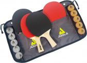 JOOLA Tischtennis-Set Family, 4 Tischtennisschläger + 10 Tischtennisbälle + Tasche für 15,99 € Prime (statt 20,94 €)