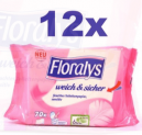12er Pack Floralys Feuchtes Toilettenpapier (je 70 Blatt) – insgesamt 840 Blatt – für 14,83€ inkl. Versand