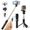 BlitzWolf 3 in 1 Bluetooth Selfie Stick mit Bluetooth-Fernbedienung