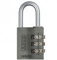 ABUS Zahlenschloss 145/30 Titanium 🔐 Vorhängeschloss aus massivem Aluminium für 4,90€ (Prime)
