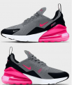 Nike Air Max 270 GS Damen Sneaker (smoke grey/hyper pink/black/white, Gr. 36 bis 40) für 80,00 € statt 105,48 €