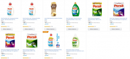 Amazon: 3 Waschmittel kaufen, 2 bezahlen + Spar-Abo Rabatt z. B. 3x 6er Pack Persil Sensitive Gel für 45,80€ anstatt 80,82€