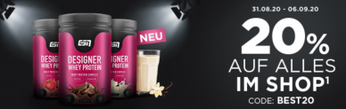 Fitmart Flash Sale: 20 % Rabatt auf (fast) Alles