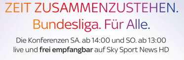 Sky überträgt Bundesliga Konferenzen der 1 und 2 Liga in HD im Free-TV wegen Corana