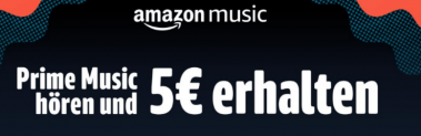 Amazon Prime Music 30 Sek nutzen und einen 5€ Amazon Gutschein erhalten (ausgewählte Kunden)