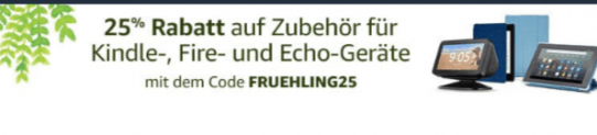 25% Rabatt auf Zubehör für Amazon Kindl-, Fire und Echo Geräte z.b Alexa-Sprachfernbedienung für Fire TV für 22,49€