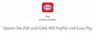 PayPal und Esso Pay: 5,00 € Tankgutschein