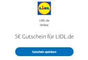 Paypal: 5€ Gutschein (MBW 50€) für LIDL Online