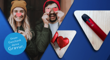 Gratis 2.500 Vape-Pens kostenlos inkl. Gravur bei myblu