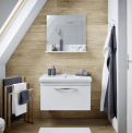 Bessagi Home Waschtischkombination in weiß inkl. Spiegel ‘Luna’ für 180,25 € inkl Versand (statt 254,95 €)