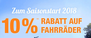 -10 % auf Fahradartikel