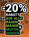 20% Rabatt auf alle Rasenmäher & Motorsensen von Fuxtec