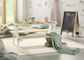 Kindersitzgruppe aus Kiefer in Weiß/Naturfarben für 39,45€ inkl. Versand (statt 60€)