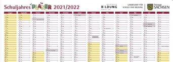 Gratis: Jahresplaner für das Schuljahr 2021/22