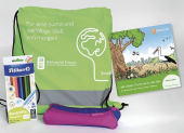 Gratis: Starterset für Grundschüler/in mit Buntstifte, Rucksack, Lineal und mehr