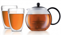 Bodum Assam Tee-Set mit 1 Liter Kanne + 2 Gläser für 21,90 € inkl. Versand statt (statt 46 €)