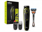 Braun Barttrimmer BT3241 Trimmer und Haarschneider für Herren, 39 Längeneinstellungen, schwarz/volt-grün für 28,99 € inkl. Prime Versand (statt 47,95 €)