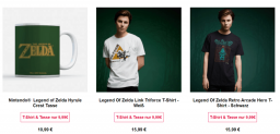 Zavvi: Zelda Bundle aus T-Shirt & Tasse für 11,48€ inkl Versand