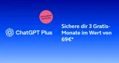 ChatGPT Plus  – 3 Monate kostenlos für Bestandskunden von O2
