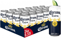 Corona Extra Premium Lager Dosenbier 24er Pack (24 X 0.33 L) für 24,13 € inkl Pfand & Prime-Versand