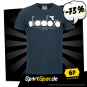 Diadora Logo Herren T-Shirt (Dunkelblau, Größe XS bis M) für 6,66 € zzgl. 3,95 € Versand (statt 15,06 €)