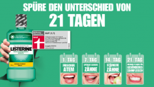 Gratis: Listerine Mundspülung 100 % kostenfrei dank Cashback