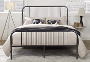 Aingoo Doppelbett inkl.Rückenlehne für 140 * 190 cm Matratze, Schwarz für 82,49 €
