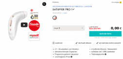 EIS DE: Druckwellenvibrator “Satisfyer Pro 1+” & + 6 Gratisartikel für 0€ (MBW 29,95 €)🍨