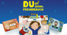 Gratis: Personalisiertes Freundebuch kostenlos erhalten beim Kauf von 2 Kinder Schokolade Aktionspackungen