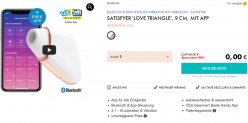 EIS DE: Bluetooth Druckwellenvibrator Satisfyer ‚Love Triangle‘, 9 cm, mit App + 6 Gratisartikel für 0€ (MBW 29,95 €)🍨
