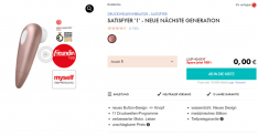 Eis.de: Satisfyer “1” neue nächste Generation & 7 Gratisartikel für 0€ (MBW 19,95€)