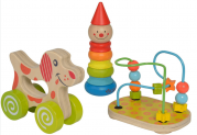 Eichhorn 100003750 Lernspielset bestehend aus Steckfigur Clown, Motorikschleife & Schiebehund für 9,99 € inkl. Prime-Versand