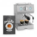 Espressomaschine Edelstahl – Siebträgermaschine inkl. Milchaufschäumer 49,00€ inkl. Versand
