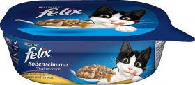 FELIX Soßenschmaus Katzennassfutter Huhn 6er Pack (6 x 200 g Schale) für 3,52€ inkl Versand (statt 6,99€)