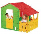 Farmhaus mit Gartenzaun Kinderspielhaus – für 78,99€ inkl. Versand statt 129,95€