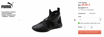 100€ sparen! Puma IGNITE evoKNIT 2 – Farbe schwarz