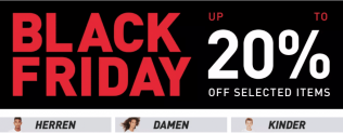 BLACK FRIDAY: Bis zu 20% Rabatt auf Snaeker bei FOOT LOCKER