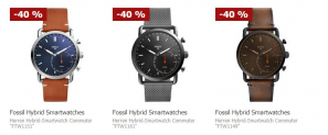 Fossil™ – Herren Hybrid Q Smartwatch “Commuter” (FTW1151/FTW1161/FTW1149)