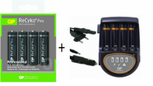 GP PowerBank H500 Ladegerät AAA/AA + GP ReCyko+ PRO 4 Akkus AA Mignon Akku für 19,99 € inkl. Versand (statt 42,90 €)