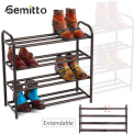 Gemitto Ausziehbares Schuhregal mit 4 Ablagen für 25,99 € inkl. Versand (statt 39,99 €)