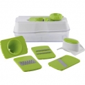 GourmetMaxx Gemüseschneider Weiß, Limettengrün 9-teilig für 8,99 € inkl. Versand