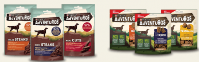Gratis: 1 von 24.000 PURINA®AdVENTuROS™ Hundesnacks kostenlos sichern